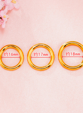 古法传承光戒圈仿黄金直播情侣