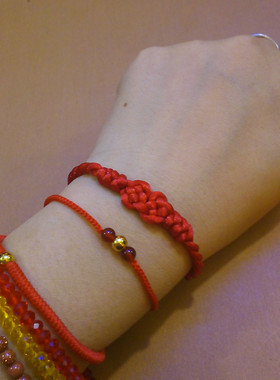 石来玉转本命年红绳手编开运礼物