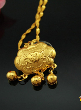 diy手工饰品配件久不褪色长命锁