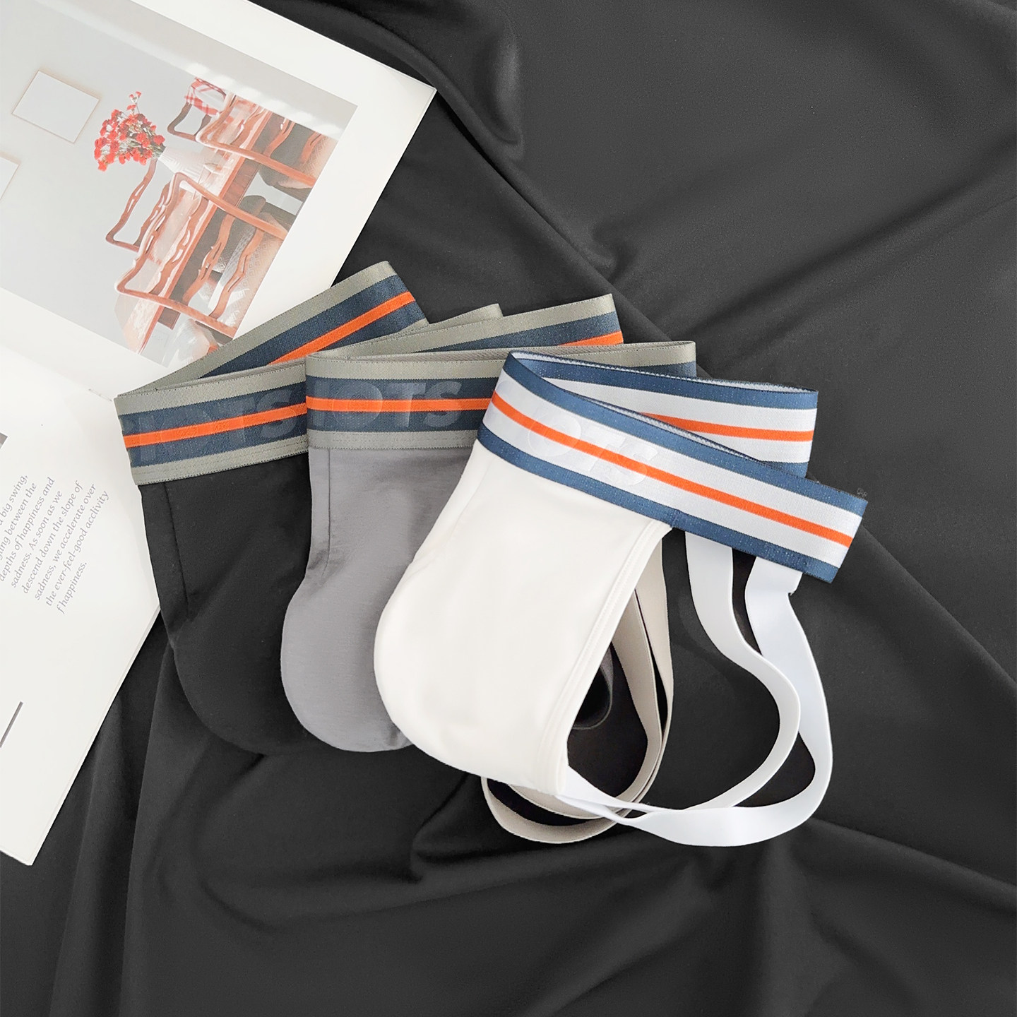 2条装男士双丁内裤性感低腰莫代尔棉U凸提臀纯色丁字裤青年包邮,淘宝优惠券,粉丝福利购,淘宝优惠卷