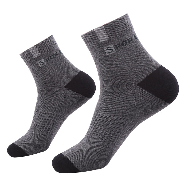 浪莎男士纯棉秋冬季中筒防臭潮短袜 开欧服饰短袜/打底袜/丝袜/美腿袜