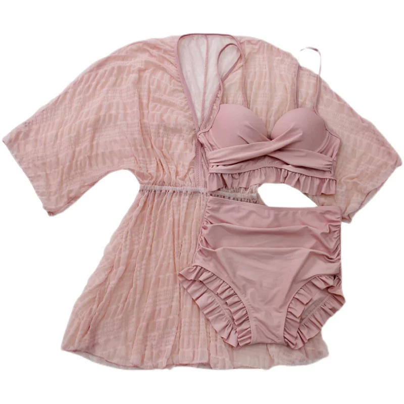 Summer swimwear, split set, 3 piece set, 2023 collection