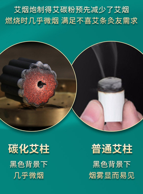 艾络通一正健无烟艾灸柱艾条灸盒