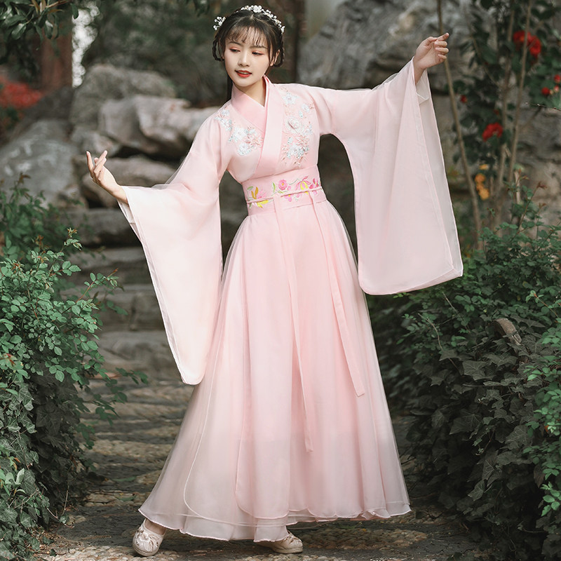 女中国风魏晋风仙气古风古典舞汉服 爱上舞民族服装/舞台装