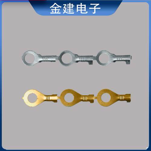 OT3.2接线片端子 直模太阳圆环 镀锡连带地环端 O型接线片 - 图0