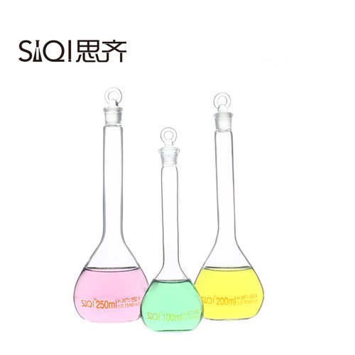 玻璃实验室容量瓶透明 A级5ml 10ml 25ml 50ml 100ml 250ml - 图2
