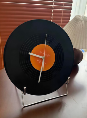 介个黑胶唱片时钟摆件太会了！