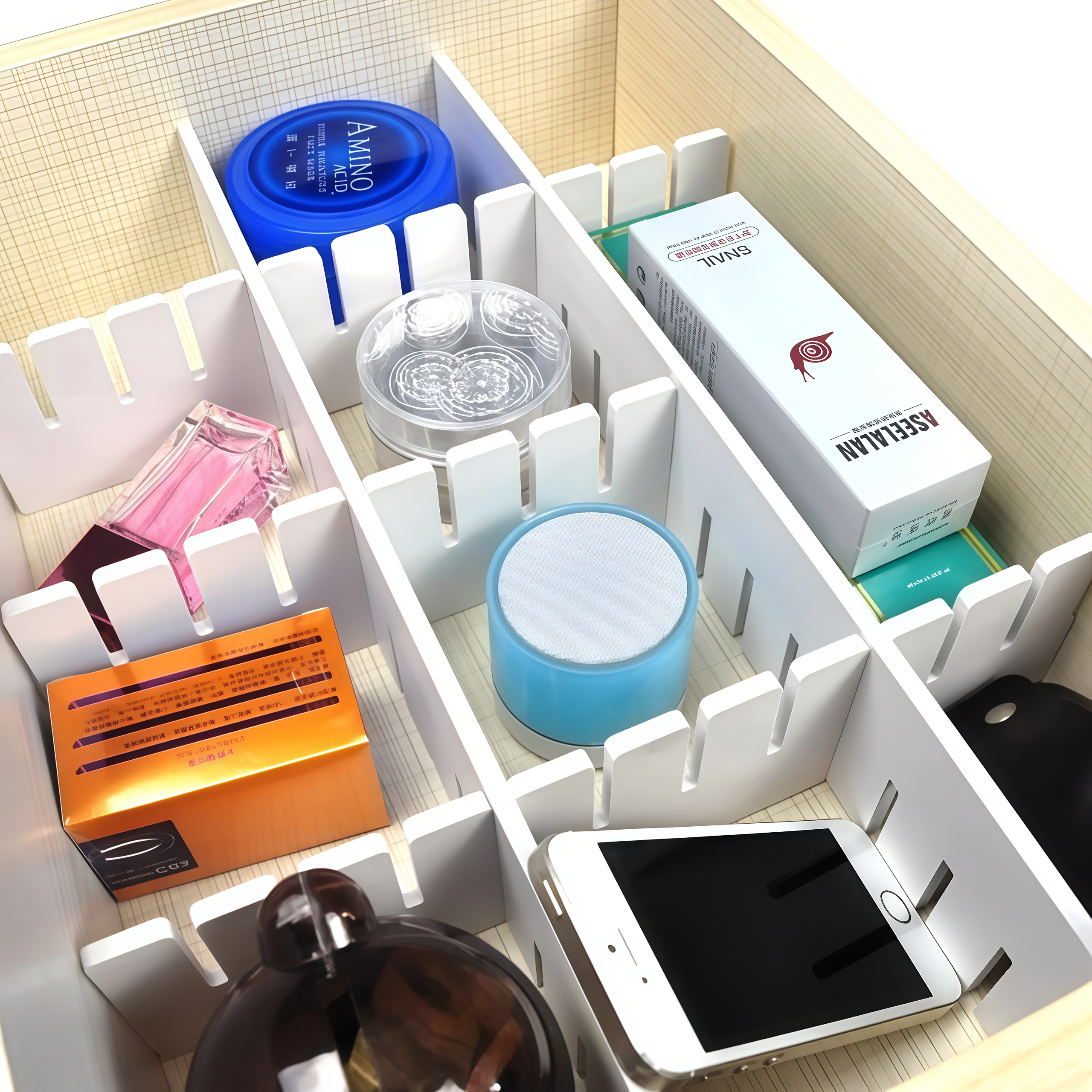 衣柜抽屉分隔板自由裁剪塑料隔板片分格神器药物贴身衣物分层板,淘宝优惠券,粉丝福利购,淘宝优惠卷