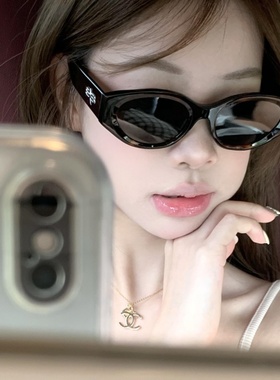 墨镜女士2025太阳眼镜新款方圆脸猫眼甜高级感大脸显瘦防紫外线男