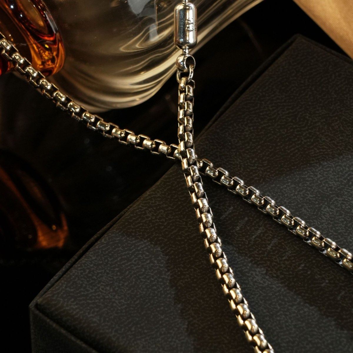 制道珠宝经典盒子项链925纯银链子重工 65cm男女PN0012,淘宝优惠券,粉丝福利购,淘宝优惠卷