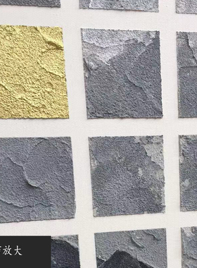 QY.ART纯手工手绘立体油画黑白金箔方格创意装饰玄关客厅背景挂画