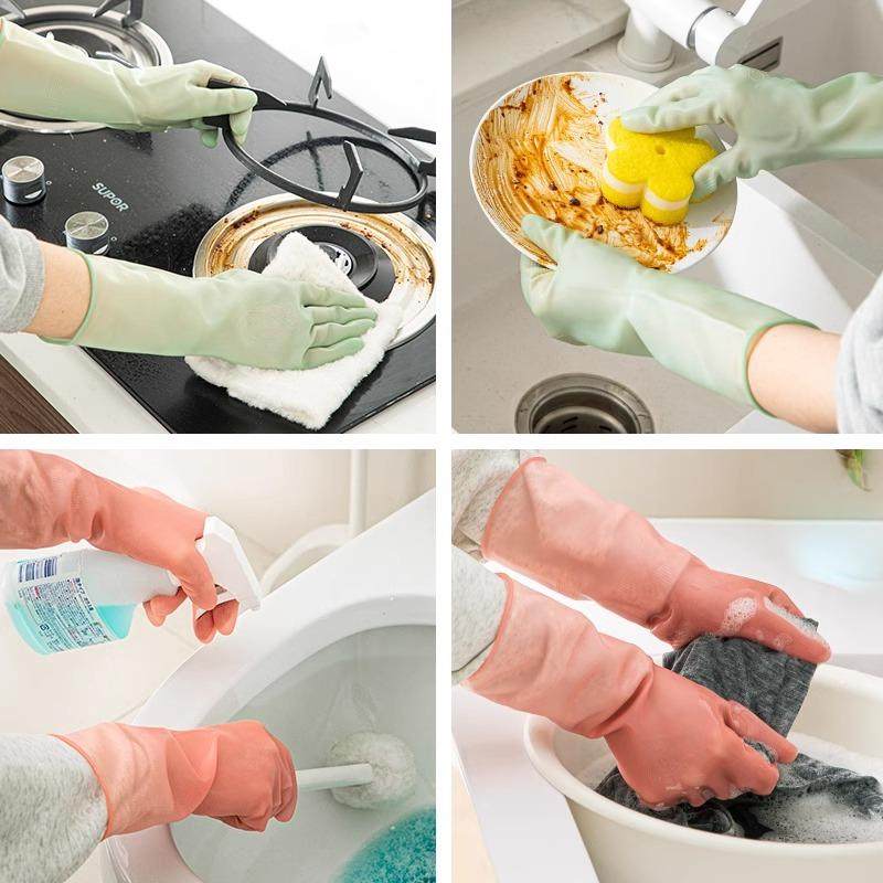 霜山家务洗碗手套乳胶清洁食品级厨房做饭家务洗衣服加厚耐用手套,淘宝优惠券,粉丝福利购,淘宝优惠卷