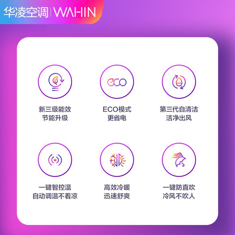 华凌大1p大1.5匹冷暖变频空调 黑狐电器空调