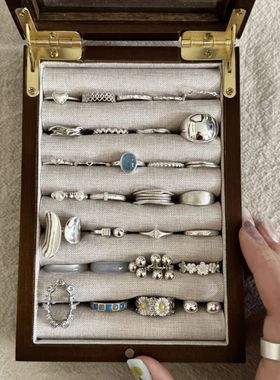 戒指女不掉色简约ins小众高级