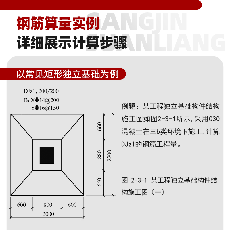 钢筋平法识图与算量 基于22G101图集 钢筋算量基础知识 独立基础 条形基础 筏形基础 建筑专业学习参考书籍 工程岗位实操参考书籍