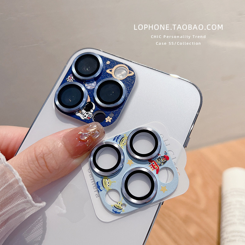 适用iPhone16手机镜头膜苹果15ProMax后摄像头贴膜13mini金属卡通膜16plus镜头保护贴14promax铠甲合金镜头膜,淘宝优惠券,粉丝福利购,淘宝优惠卷