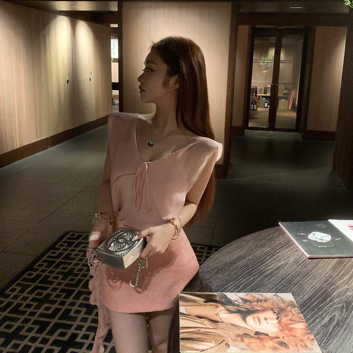 张林超LIN BOUTIQUE 迪士尼在逃miu系少女感粉色千金减龄雪纺套装,淘宝优惠券,粉丝福利购,淘宝优惠卷