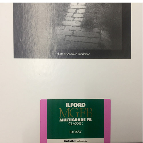 黑白第一室 依尔福 ILFORD 可变反差纤维相纸(MG4FB)黑白放大相纸 - 图1