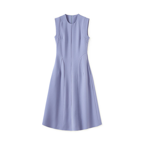 迪奥法式连衣裙女夏25新款高级感简约气质无袖中长裙女神范背心裙 - 图3