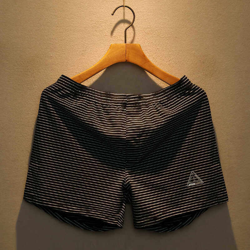 男士阿罗裤纯棉条纹内裤平角裤夏季薄款宽松居家短裤睡裤运动裤衩,淘宝优惠券,粉丝福利购,淘宝优惠卷