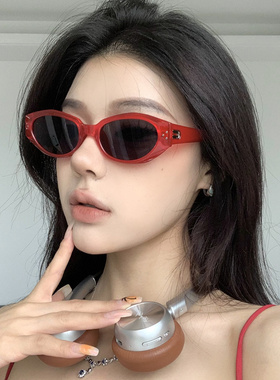 复古猫眼墨镜防晒百搭男女