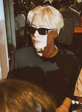 防紫外线欧美方形男女街拍太阳镜