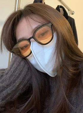 新款墨镜韩版男潮街拍女黄色偏光