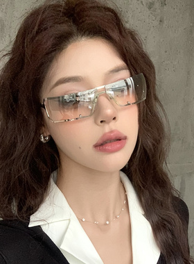 欧美高级感Y2K太阳眼镜金属镂空