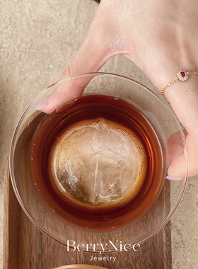 温柔感法式精致指环港风复古设计个性时尚通勤ins锆石素圈戒指女