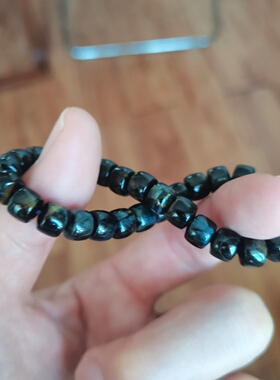 很独特天然蓝虎眼石手链老型手串