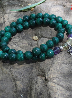 绿孔雀石女款多圈手链