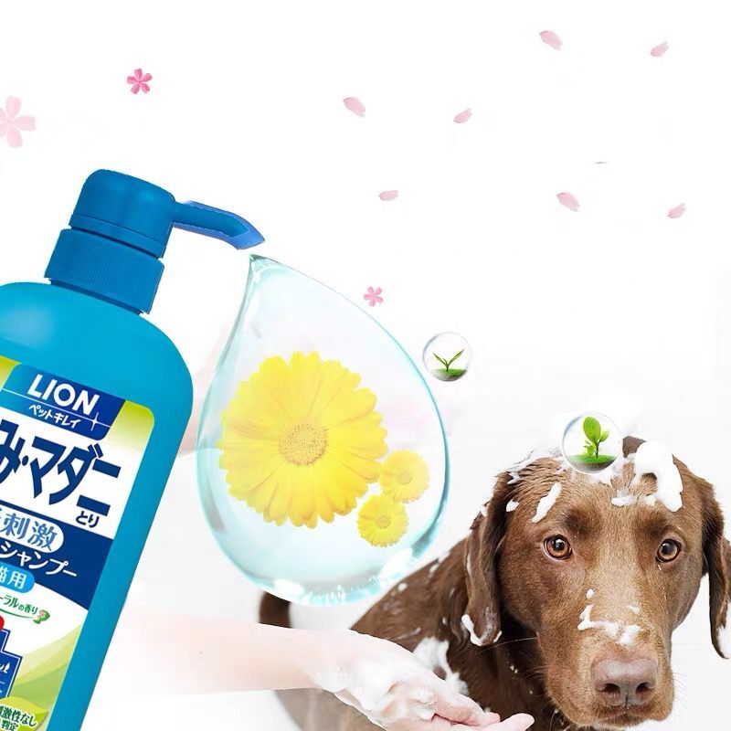 lion狮王日本进口猫沐浴露宠物洗澡浴液去污不刺激幼犬猫咪香波