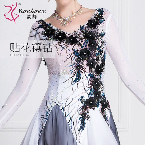 Rhyme Dance Modern Dance Skirt New National Standard Saturn Table Saturances, Love Dance Dance Big юбка платье Waltz