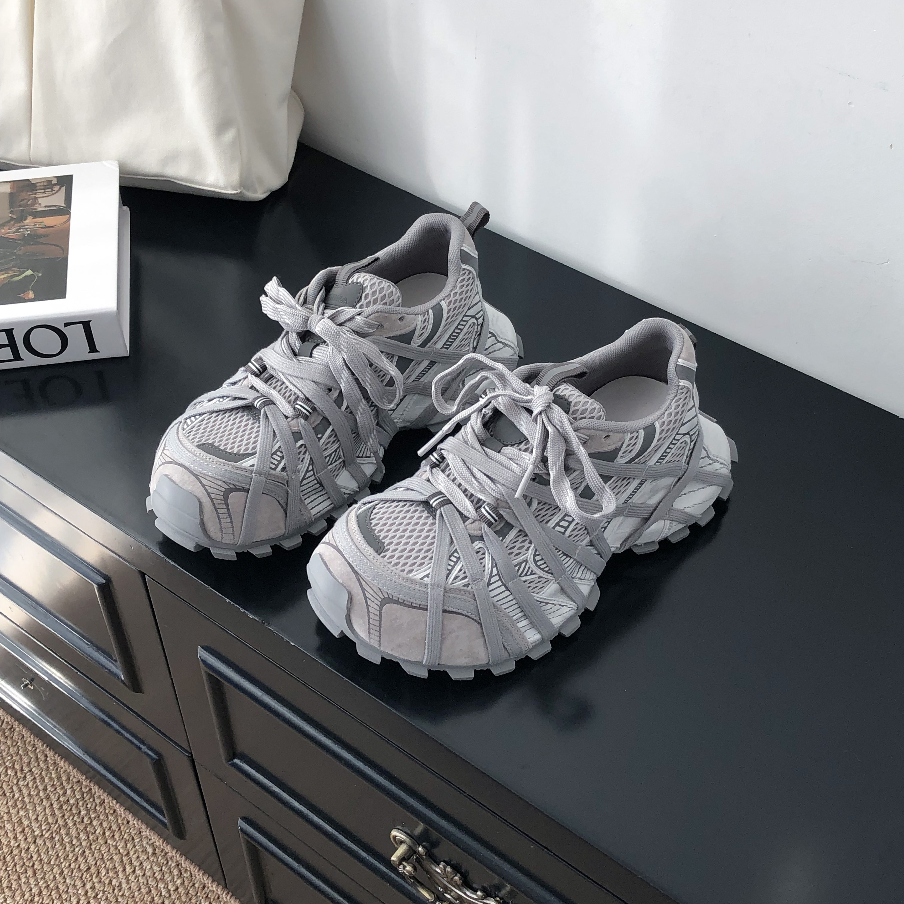 春季厚底小众老爹鞋女2026新款绑带运动鞋真皮透气增高百搭休闲鞋,淘宝优惠券,粉丝福利购,淘宝优惠卷