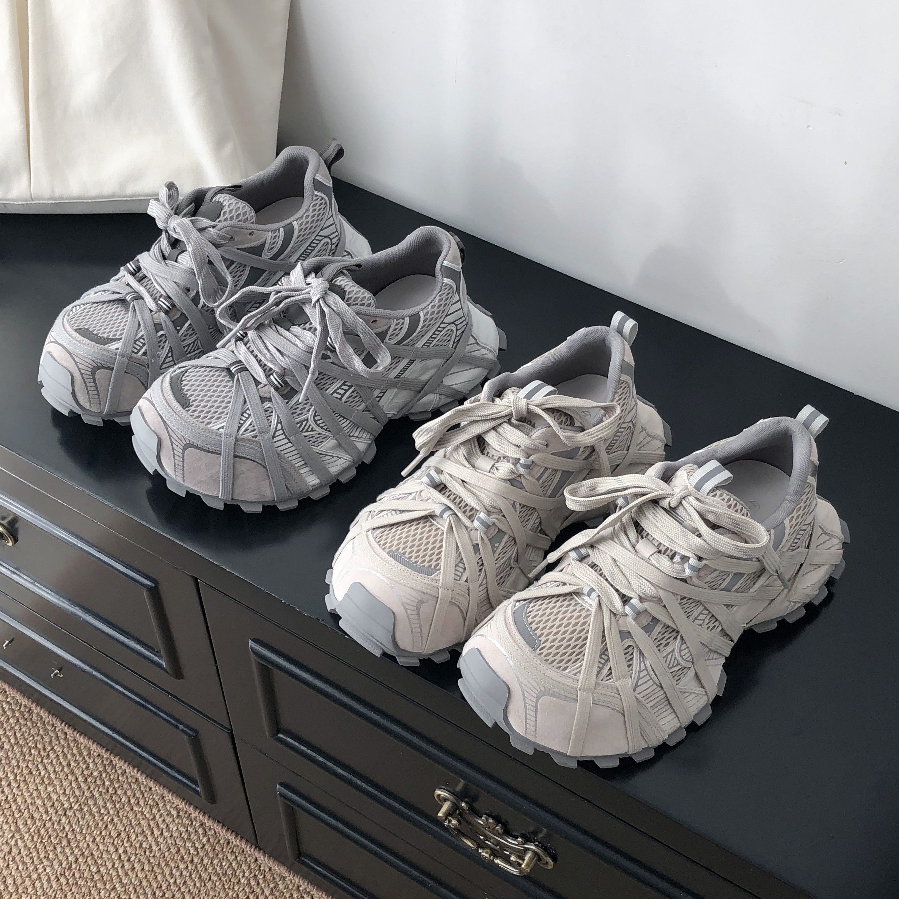 春季厚底小众老爹鞋女2026新款绑带运动鞋真皮透气增高百搭休闲鞋,淘宝优惠券,粉丝福利购,淘宝优惠卷