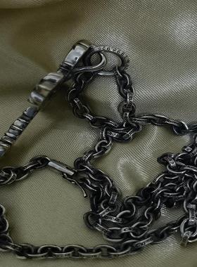 克罗风格复古大十字架纯银吊坠