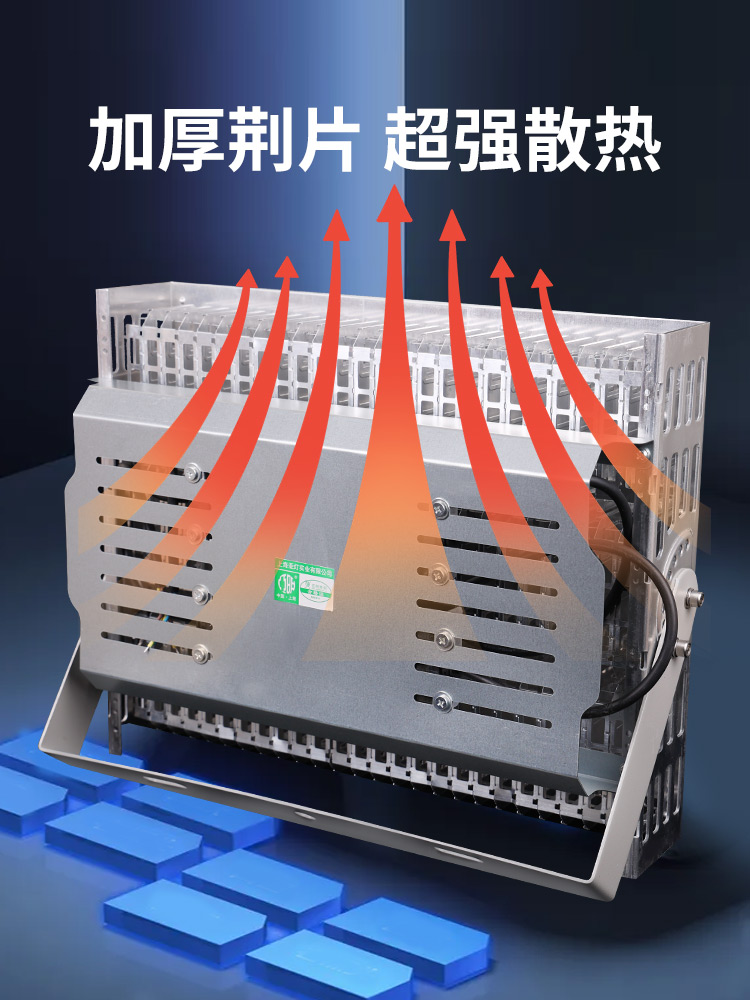 LED强光探照灯工程专用大功率投光灯广场2000w球场工地塔吊灯 - 图2