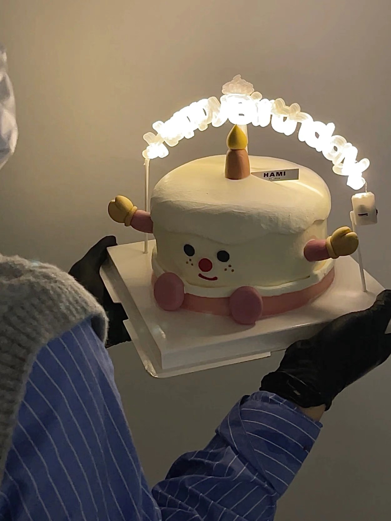 jellycat蛋糕装饰生日快乐发光灯插件网红happybirthday发光字 - 图0