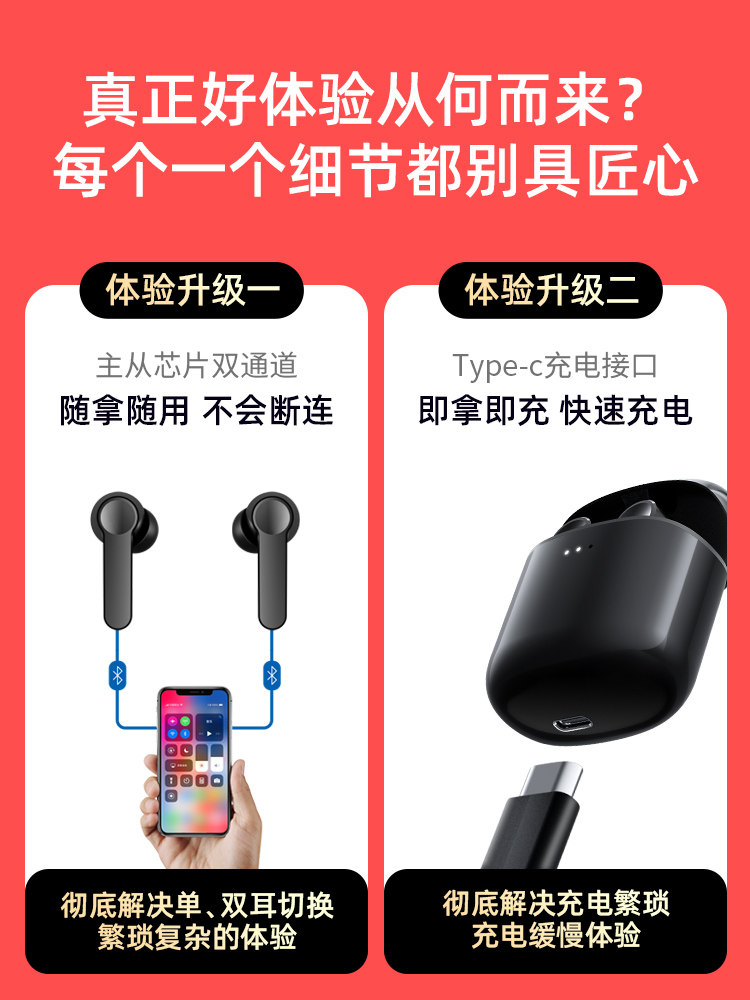 havit /海威特苹果华为iphone小米 梦漾数码蓝牙耳机