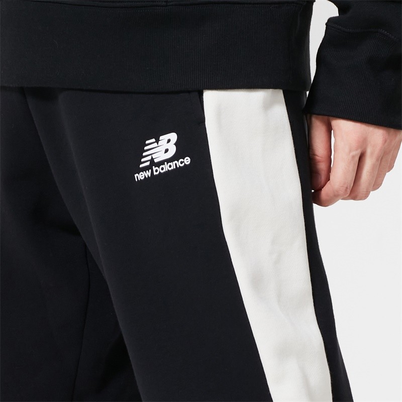 New Balance 男款加绒运动裤简约舒适时尚休闲长裤AMP03344-BK