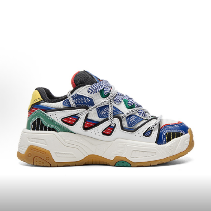 男女同款撞色拼接解构厚底低帮板鞋  K0DZ5CS21-012 - 图3