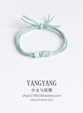星星手工打结森系少女a146发饰品