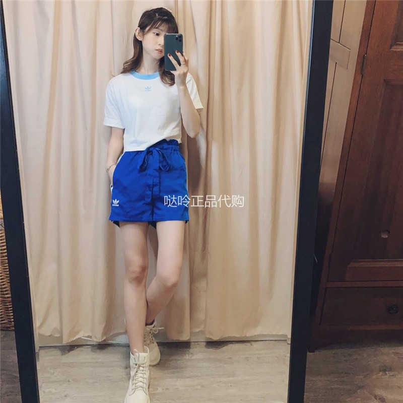 adidas三叶草喇叭袖女子高腰短款夹克外套 ED4772 FL0055 ED4773 - 图0