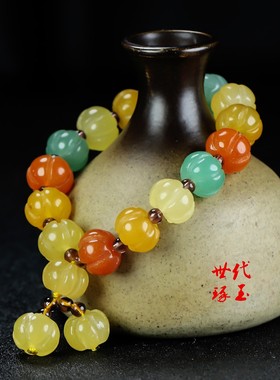 天然正品送闺蜜女友手链金丝玉