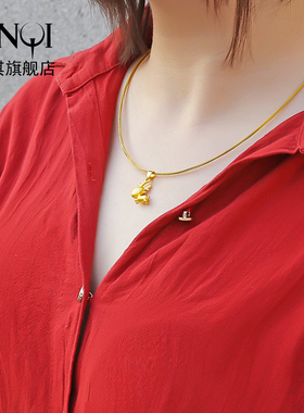 饰品个性项圈挂绳简约女款项链绳
