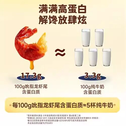 三只松鼠虾尾麻辣吮指虾尾开袋即食满肉质Q弹紧实麻辣小龙虾尾,淘宝优惠券,粉丝福利购,淘宝优惠卷