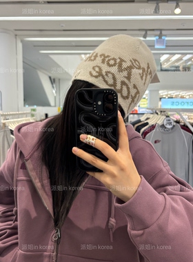 派姐inKorea北面白标26保暖潮流大logo针织毛线帽冷帽男女NE3BS52