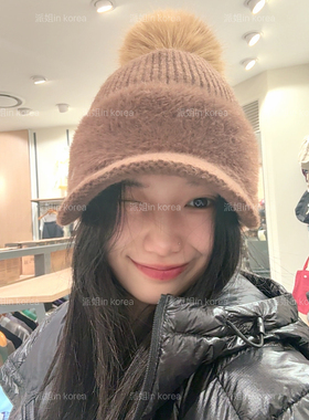 派姐 in Korea 北面普标26保暖防寒针织鸭舌帽男女NE3CS56
