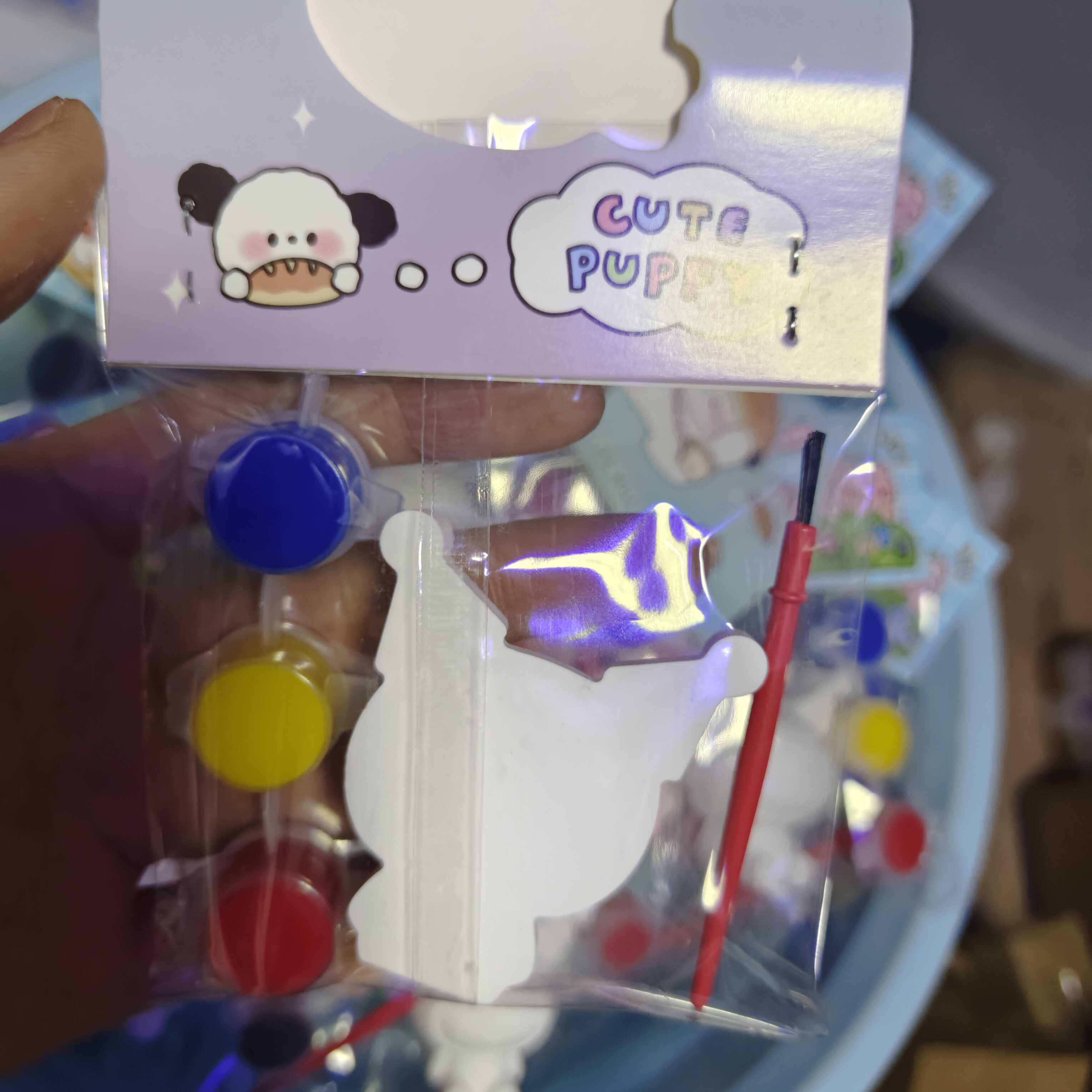 Coloring kindergarten birthday gift reward plaster doll