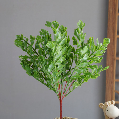 仿真草绿植花箱插花户外花坛假草装饰波斯叶栅栏花艺塑料花草多款 - 图2